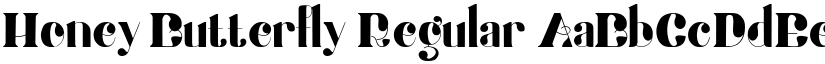 Honey Butterfly Regular font