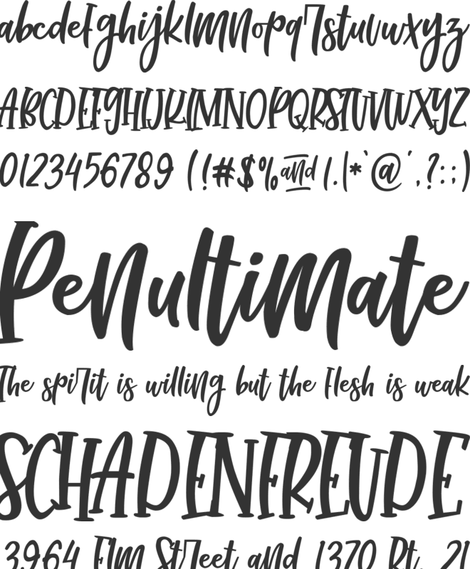 Lovely Forever font preview