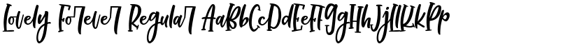 Lovely Forever Regular font
