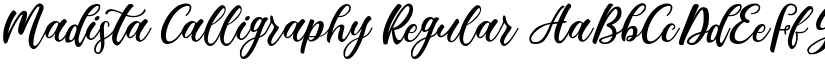 Madista Calligraphy Regular font