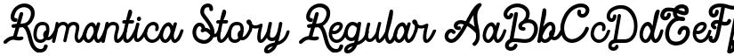 Romantica Story Regular font