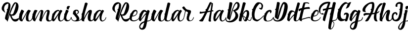 Rumaisha Regular font