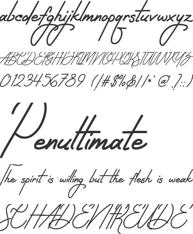Sintyabelinda font preview