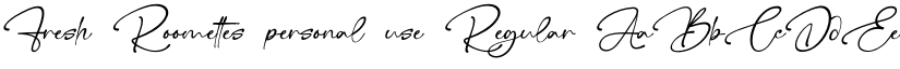 Fresh Roomettes personal use Regular font