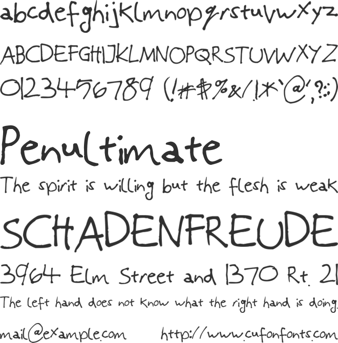 Parallel Realities font preview