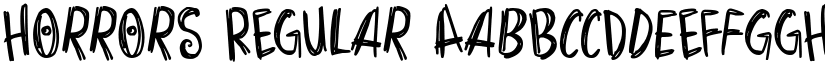 Horrors Regular font