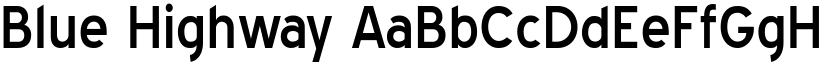 Blue Highway font