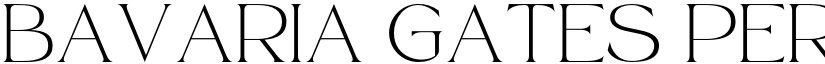 Bavaria Gates personal use Regular font