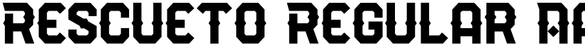 Rescueto Regular font