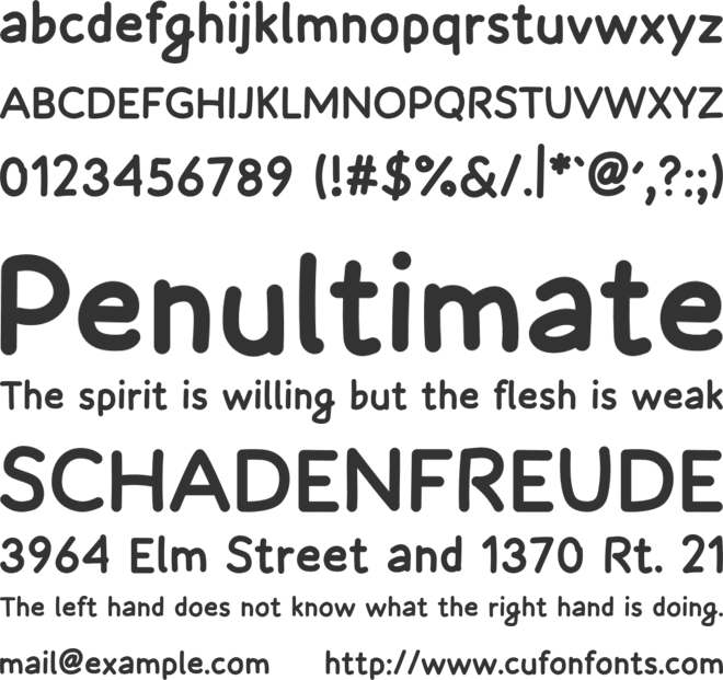 Morning Breeze font preview