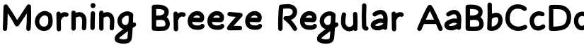Morning Breeze Regular font