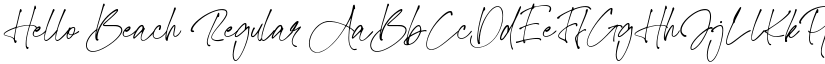 Hello Beach Regular font