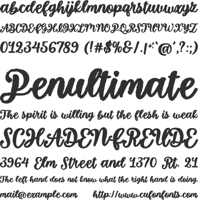 Spooky Glitter font preview