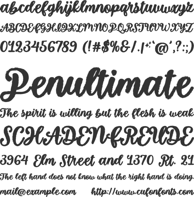 Spooky Glitter font preview