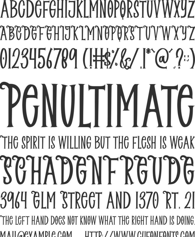 Halloween Dreams font preview