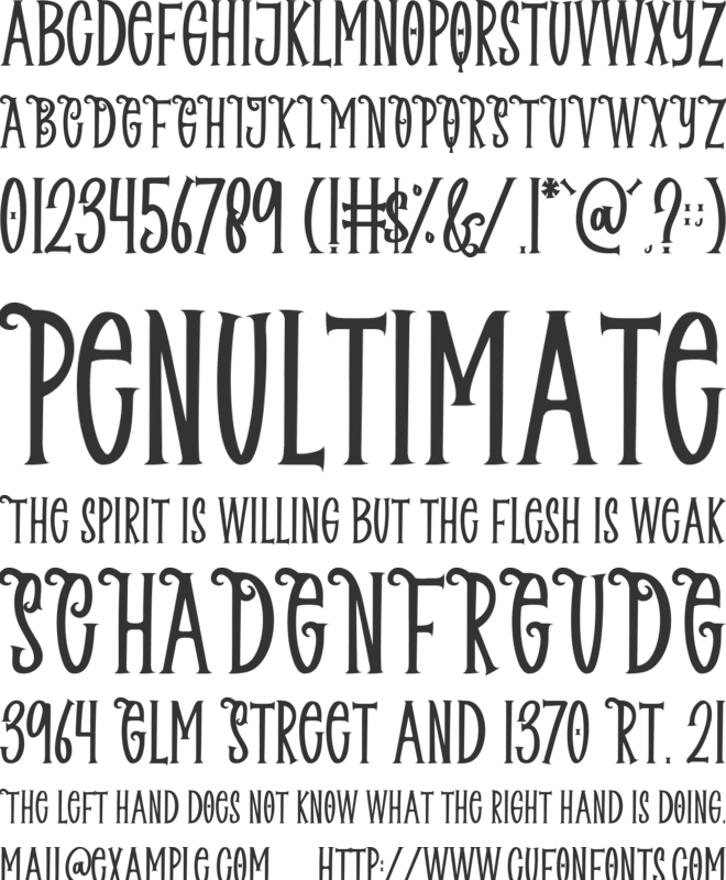 Halloween Dreams font preview