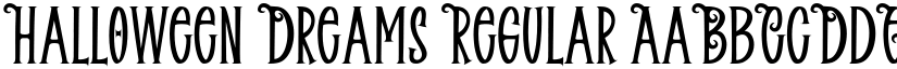 Halloween Dreams Regular font
