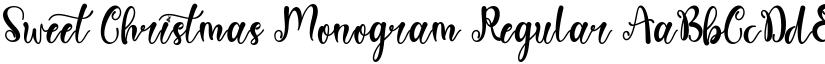 Sweet Christmas Monogram Regular font