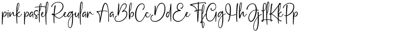 pink pastel Regular font