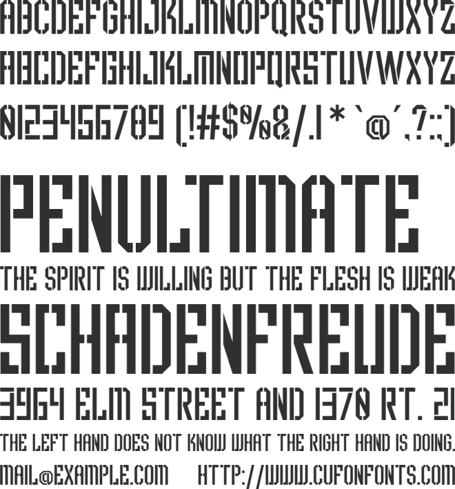 Scared of Bums font preview