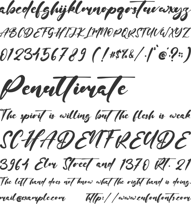 Splinteer font preview