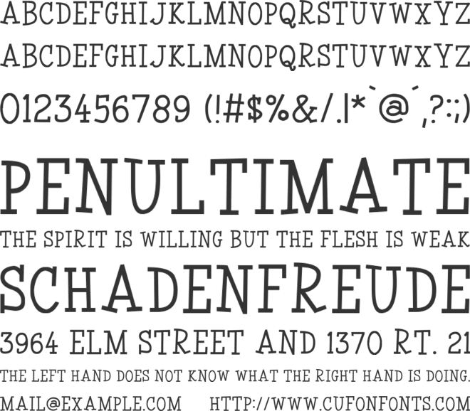 Coyotris Serif font preview