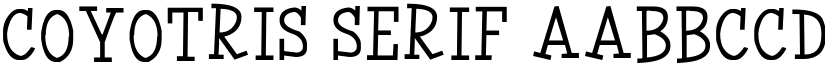 Coyotris Serif font