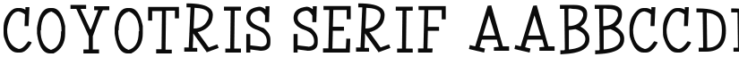 Coyotris Serif font download