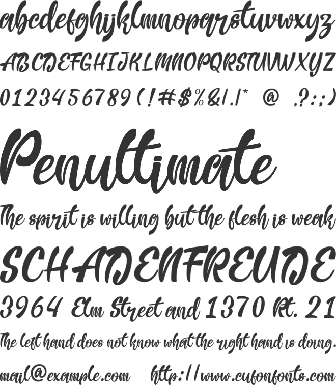 Habits Monuga font preview