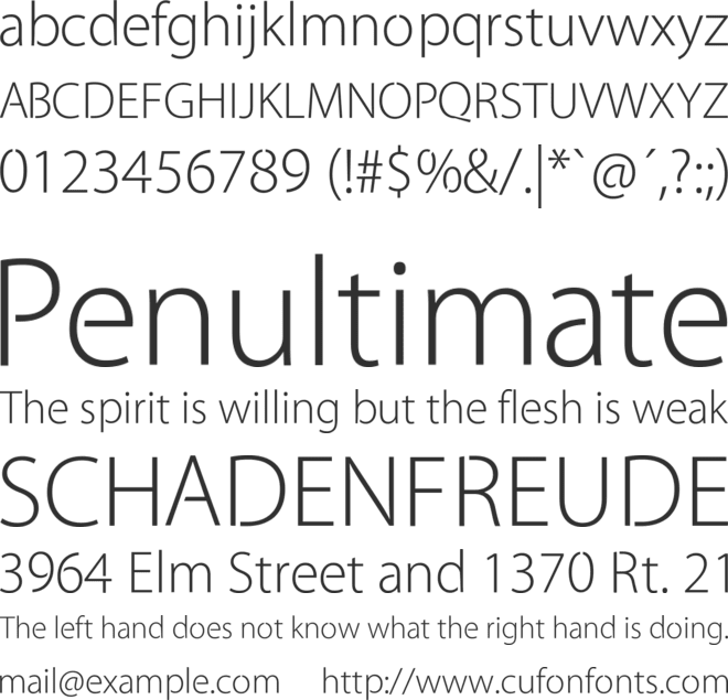 Cleanvertising font preview
