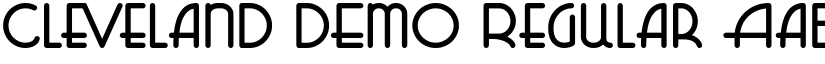 Cleveland DEMO Regular font