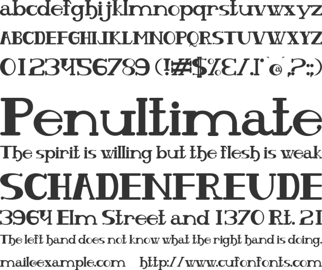 Olho De Peixe font preview
