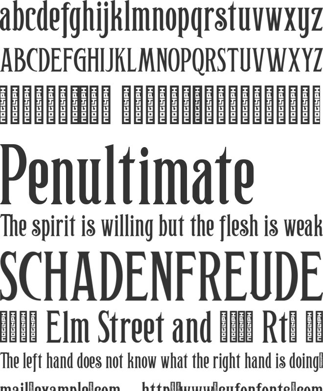 Hophus Roghus font preview