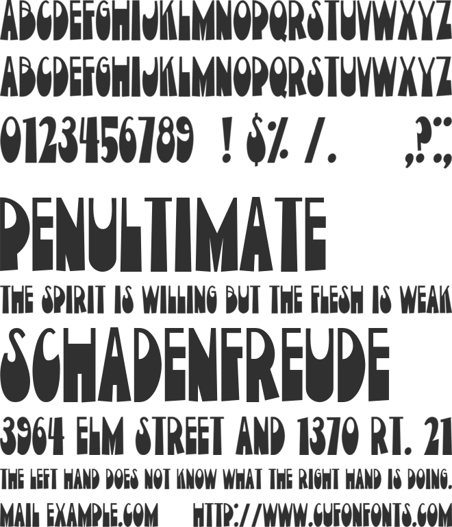 Current Moment font preview