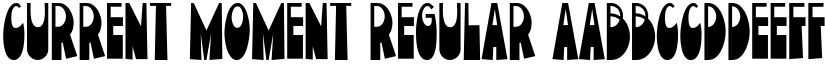Current Moment Regular font