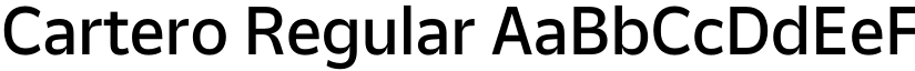 Cartero Regular font