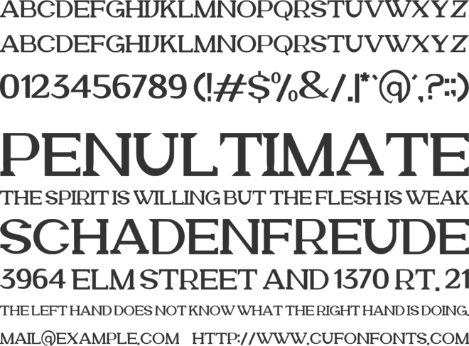 olltha font preview