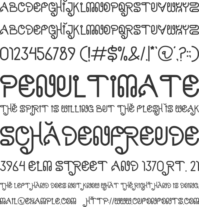 SOHRIES font preview