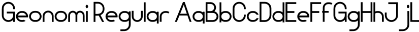 Geonomi Regular font