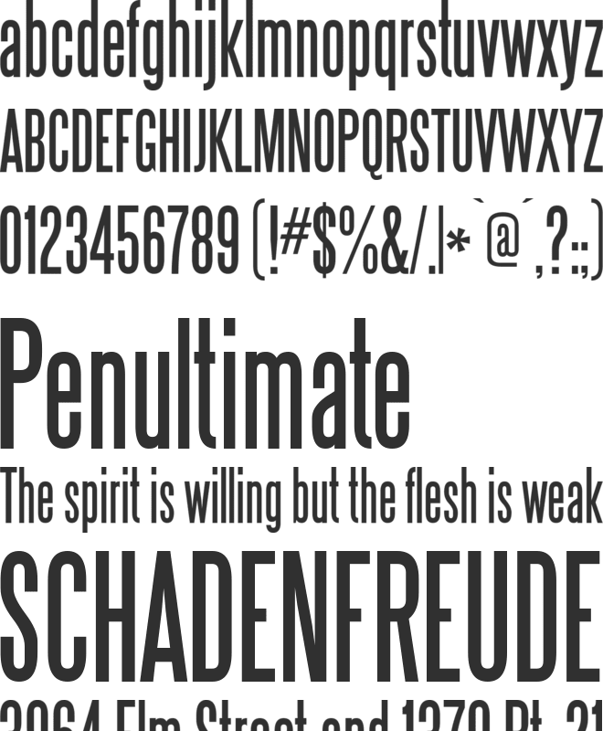 Steelfish font preview