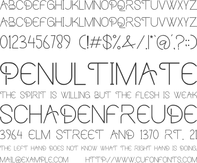 artaron font preview