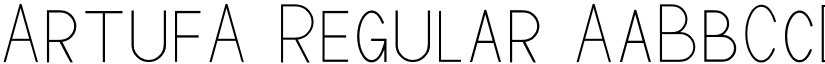 ArtufA Regular font