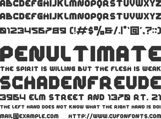 ourans font preview