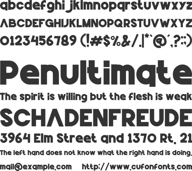 Mentora font preview