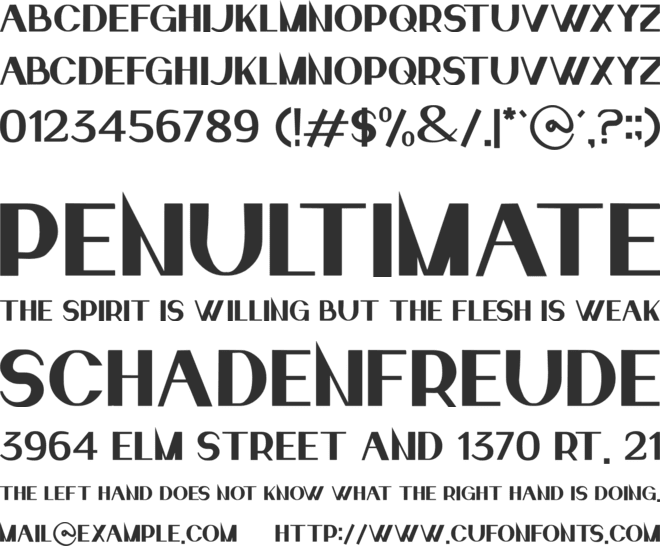 rivailel font preview