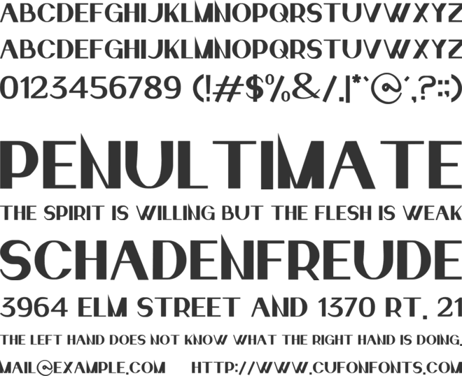rivailel font preview