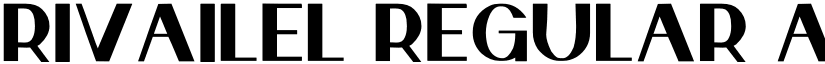 rivailel Regular font