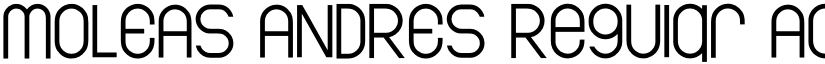 MOLEAS ANDRES Regular font