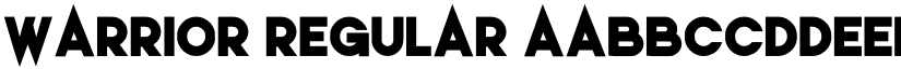 warrior Regular font
