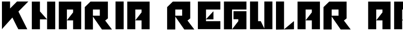 kharia Regular font